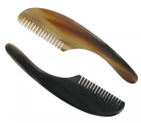 Abbeyhorn Moustache Comb with Handle