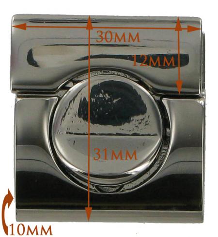 Nickel Tucktite Fastener for Briefcases and Bags CXDC3CH