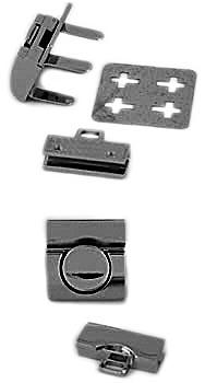 Nickel Tucktite Fastener for Briefcases and Bags