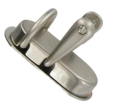 One Pair Briefcase Handle Loops Satin Chrome CXHPSC