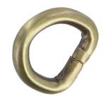 Pack of 10 Antique Brass Split D-rings 13mm CXHL3