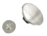 Pack of 10 Jean Fly Buttons 17mm Diameter chrome