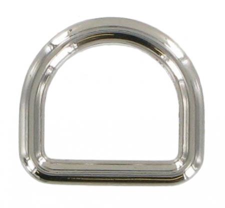Pack of 5 Nickel Fixed D-rings 26mm CXD4