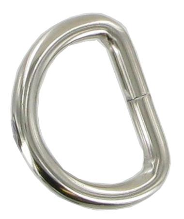 Pack of 5 Nickel Split D-rings 27mm CXD5