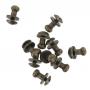 Pack Of Ten Antique Brass Finish Sam Browne Studs Small COXSB4AB