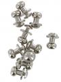 Pack Of Ten Polished Chrome Sam Browne Studs Large COXSB3NK