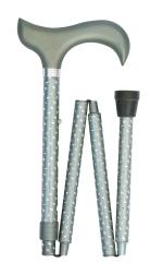 In Stock:
Yes
Petite folding cane in sage green with engraving 4693A