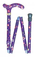 In Stock:
Yes
Petite Folding Floral Walking Cane purple floral 4616K
