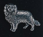 pewter cavalier king charles spaniel badge