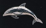 pewter dolphin badge