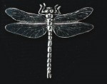 pewter dragonfly badge