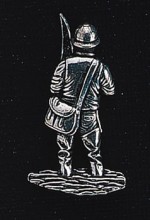 pewter fisherman badge