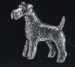 pewter fox terrier badge
