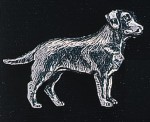 pewter labrador badge