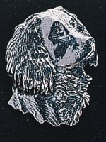 pewter spaniel badge