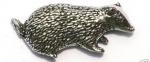 Pewter Badger Badge