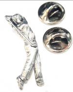 Pewter Golfer Badge