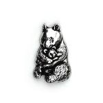 Pewter Panda Badge A10