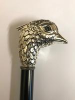 Pheasant Head Chromed Walking Stick 
