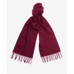 Barbour Plain Woven Lambswool Scarf with fringe LSC0133