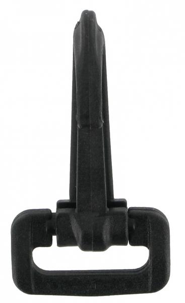 Plastic Snap Hook Black 6cm long SSPH1