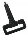 Plastic Snap Hook Black 5.5cm long SSPH8