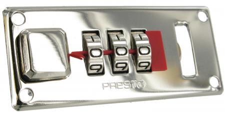 Presto Chrome Combination Lock Set CLS1