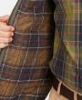 Olive with Classic Tartan Lining