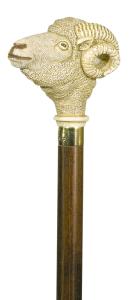 Ram's Head Handled Walking Stick 4049