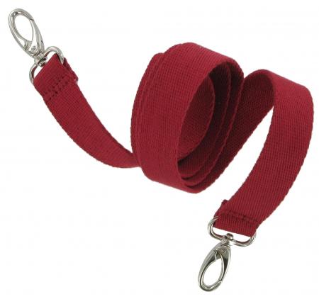 Red cotton store webbing