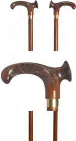 Relaxed Grip Amber Handled Orthopaedic Cane