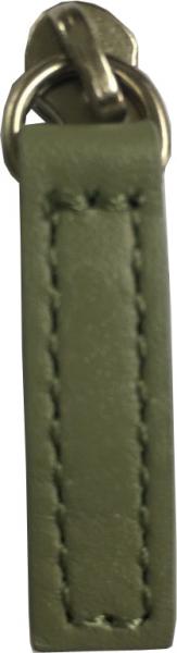 Replacement zip pull for handbags in olive green ZF