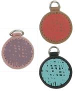 Round replacement zip tag for handbags Z68