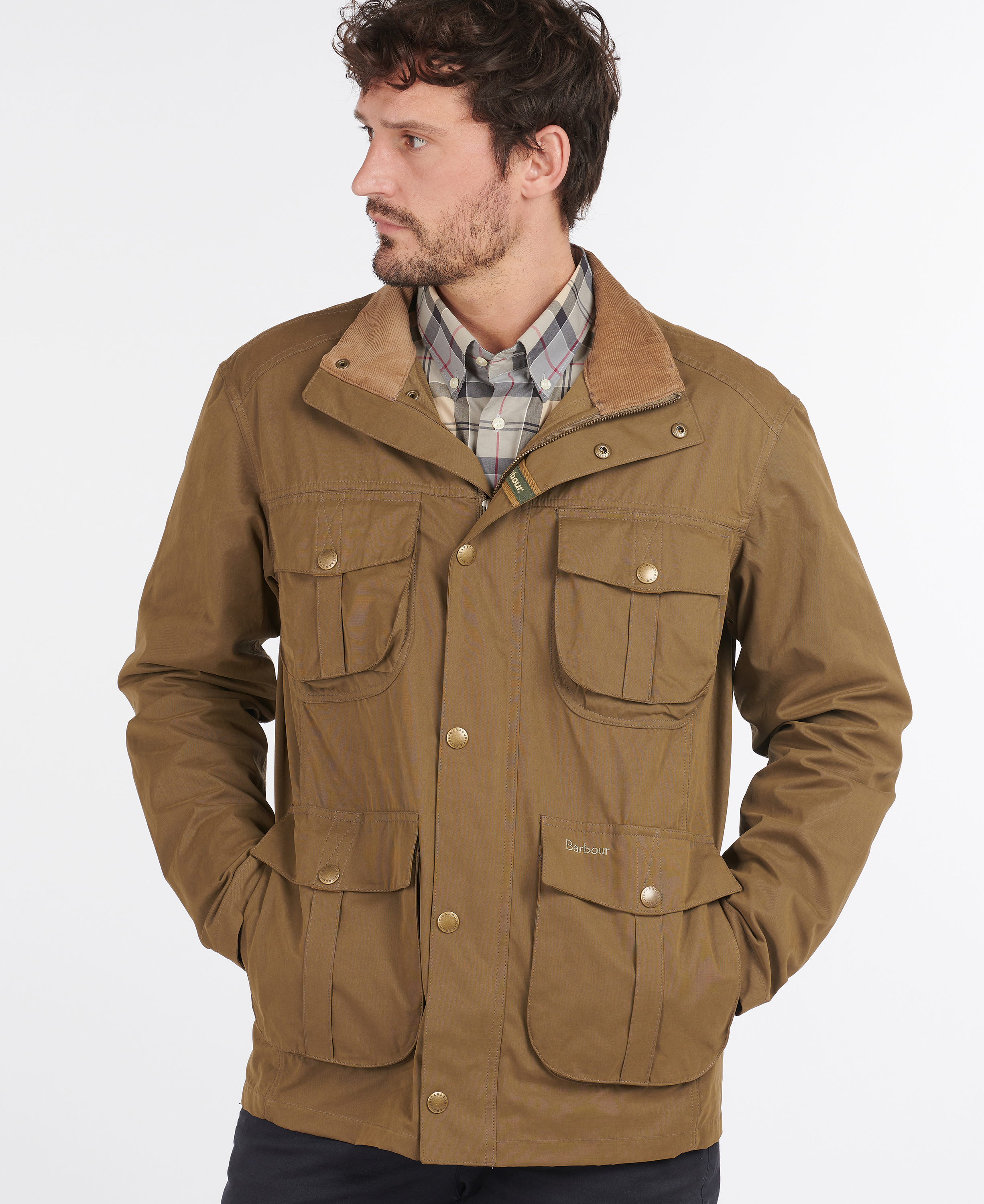 Military Brown with dress tartan