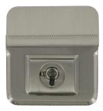 Satin Chrome Soft Briefcase Key Lock CKL7SC