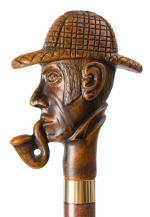 Sherlock Holmes Head Handle Walking Stick