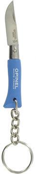 Sky Blue Coloured Keyring Opinel Knife