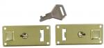 Small Brass Key lock Pair CXLK003