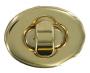 Small Oval Gold Finish Turn Lock for handbags CXTL9