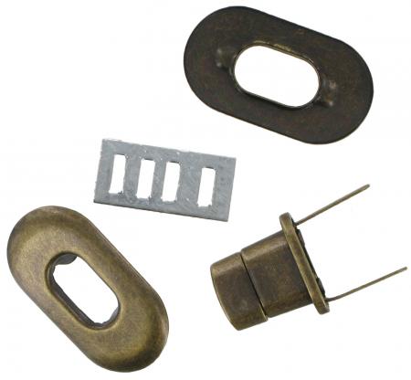Small Oval Turn Lock for handbags CXTL12CH