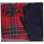 Barbour Tartan Scarf And Glove Gift Set MGS0018