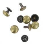 Tubular Domed Rivets Antique Brass Pack Of Five RIV6ANTB