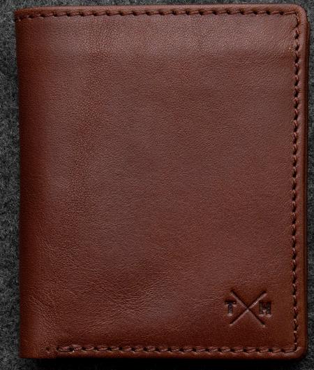 Tudor Abridged Wallet in brown Leather