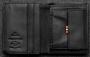 Tudor Abridged Wallet in black Leather shown open