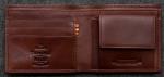 In Stock:
Yes
Tudor Coin Pocket Wallet in brown Leather