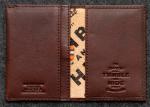 Tudor Flap Over Card Holder in Leather TH1741TDR