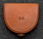 Tudor Leather Tray Purse in tan