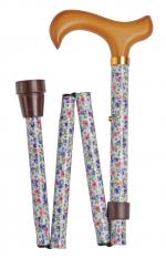 In Stock:
Yes
Value Folding Walking Stick in white floral pattern 4816B
