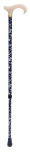 Walking Stick in navy and white floral pattern 4098D
