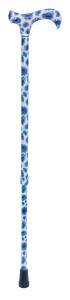 Walking Stick with blue cornflower design 3834B